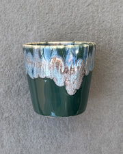 Dark green long coffee mug