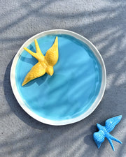 Round dish with Tribe rim