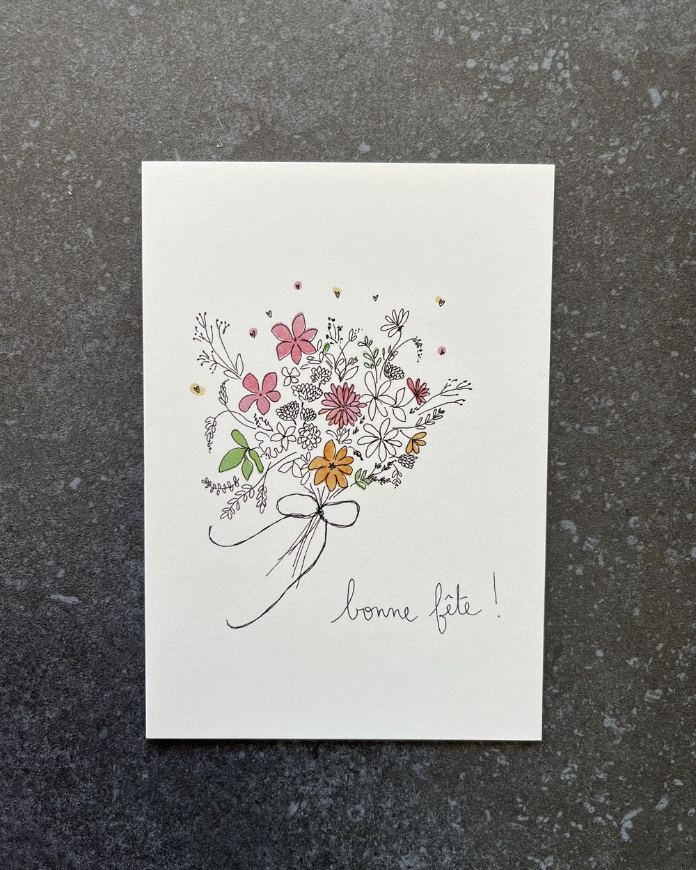 Carte double 'Bonne Fête'