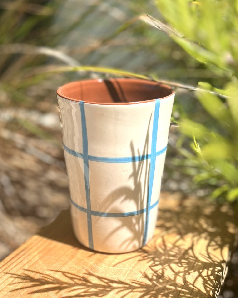 Maxi tasse rayures torchon turquoise