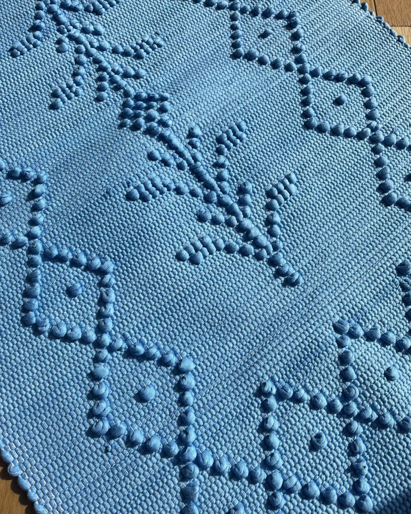 Tapis Ana bleu (50 x 100)