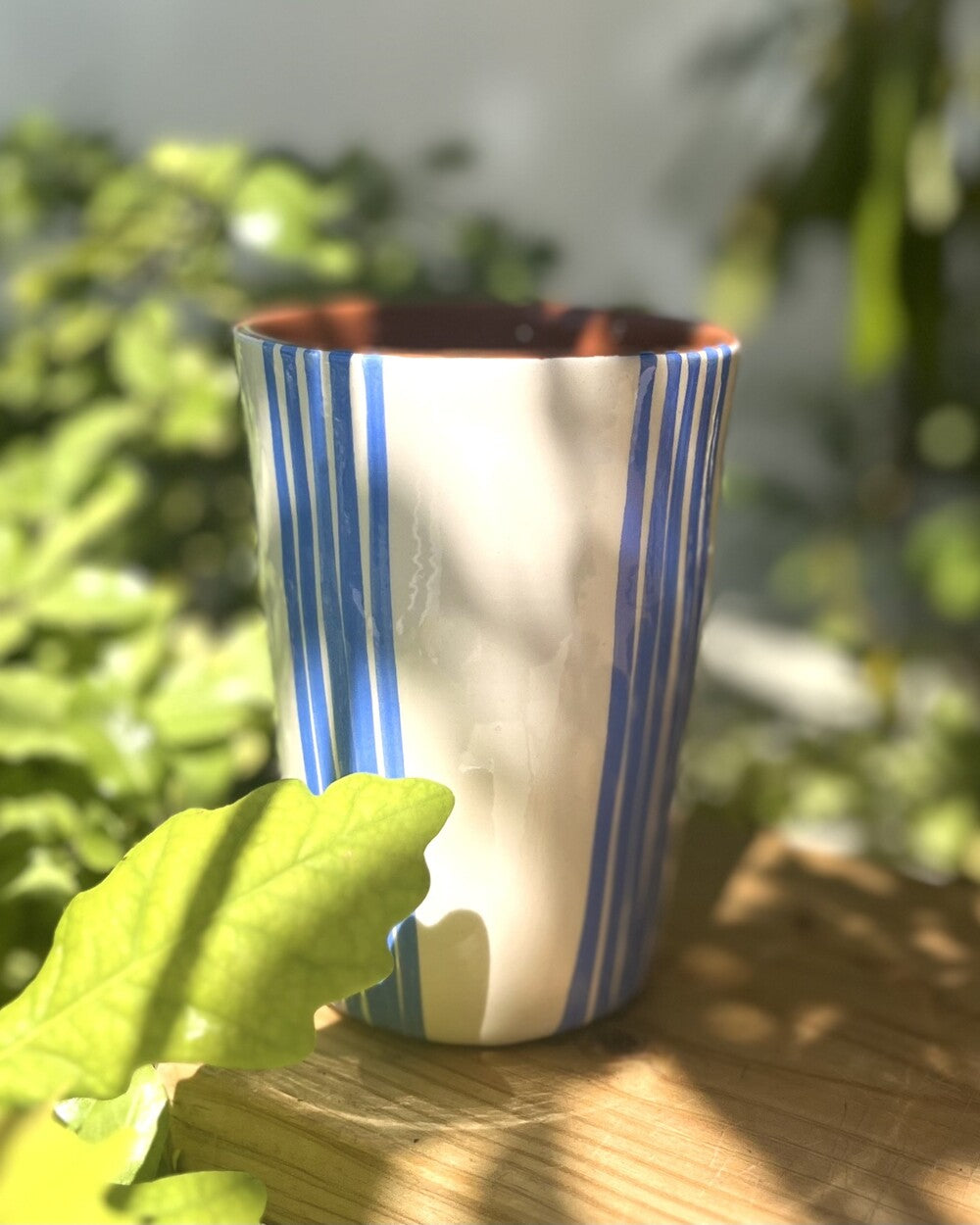 Maxi tasse bloc rayures bleues