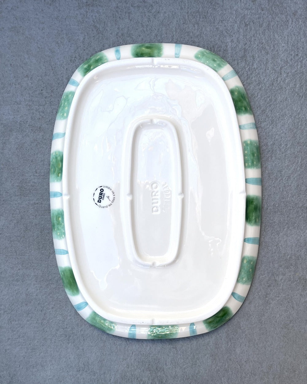 Grand plat à rebord Fresh Mint