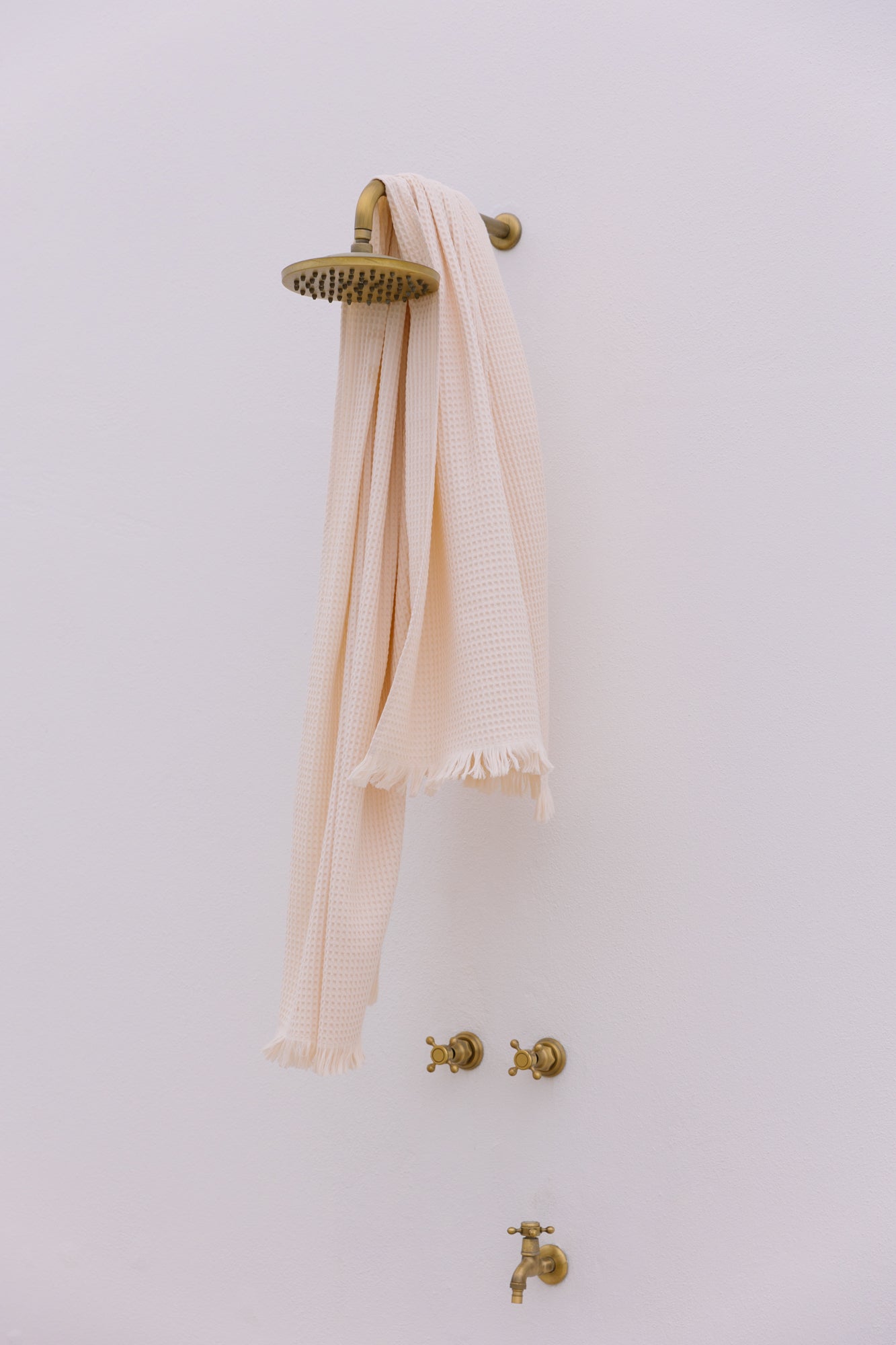 Honeycomb cotton bath towel
