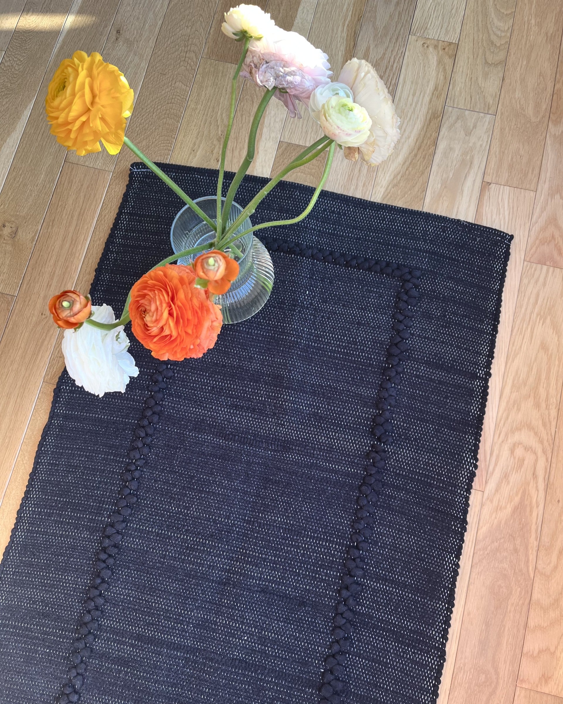 Tapis Susana noir (50 x 100)