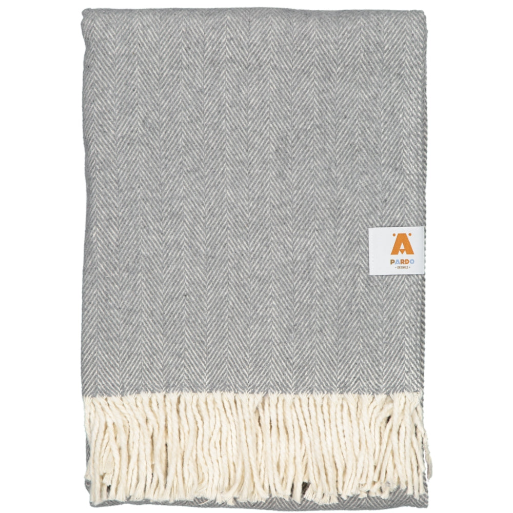 Plaid XL en coton gris