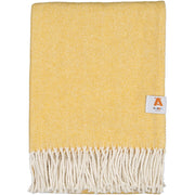 Plaid XL en coton jaune